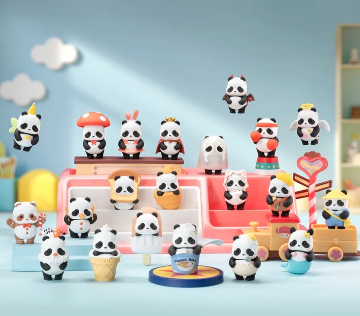 メモルファンタジー⑧ ピー　バンダイ PANDAROLL Minime Variety Mini Bean Series by 52Toys – Blind Box Empire