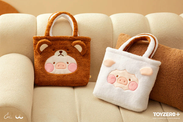 LuLu The Piggy Costume Series Fluffy Reversible Bag