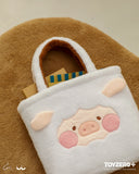 LuLu The Piggy Costume Series Fluffy Reversible Bag