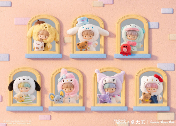 Zzoton x Sanrio Love League Buddies Vinyl Plush Keychain Blind Box