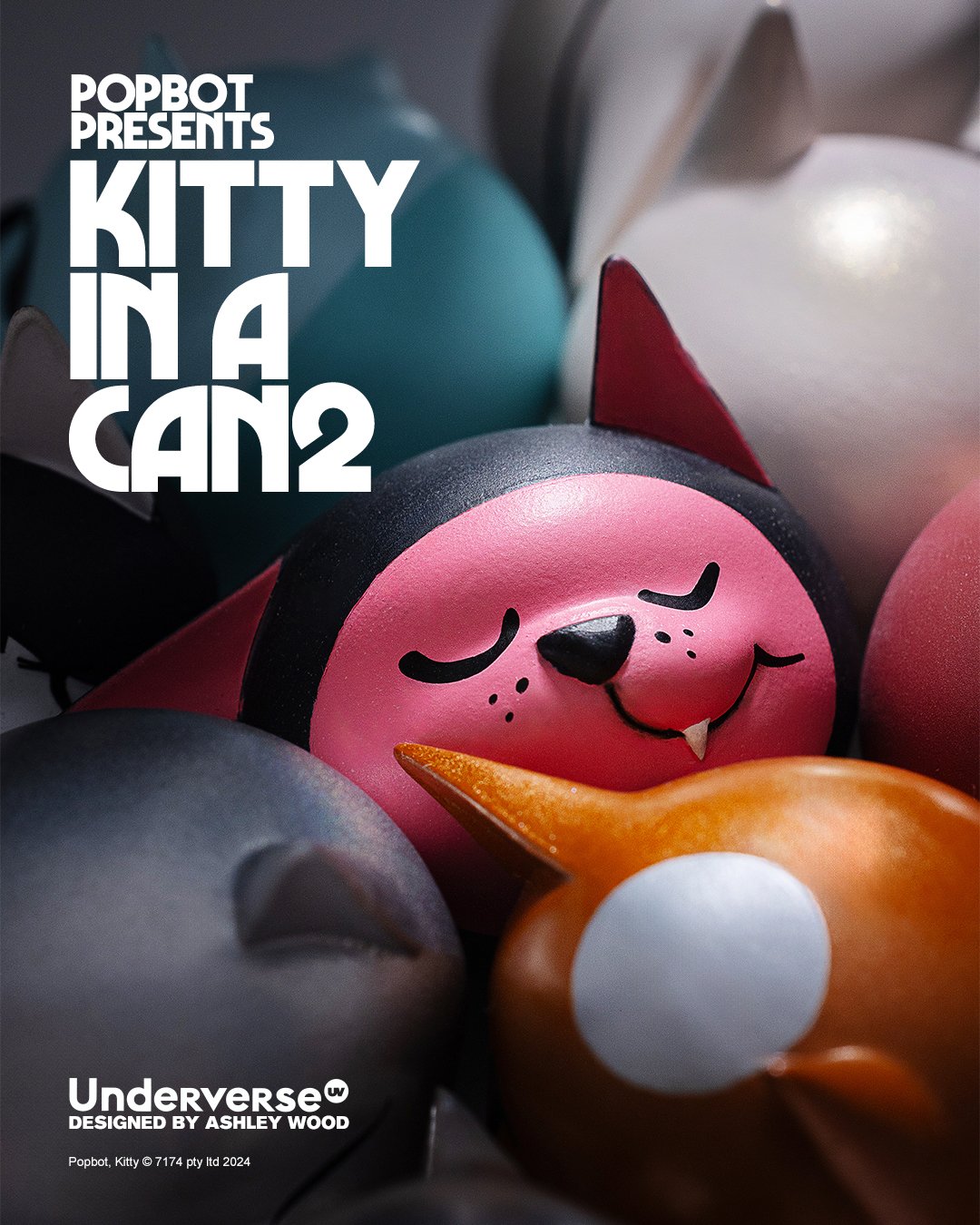 kitty様❾❸-Ⅱ 11月分 Kitty In A Can Series Two by Ashley Wood – Blind Box Empire