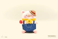 Lulu The Piggy Farmer - Plush Keychain