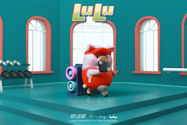 Lulu Piggy The Fitness Club (Opened box) – Blind Box Empire