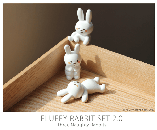 Fluffy Rabbit Set 2.0 Three Naughty Rabbits